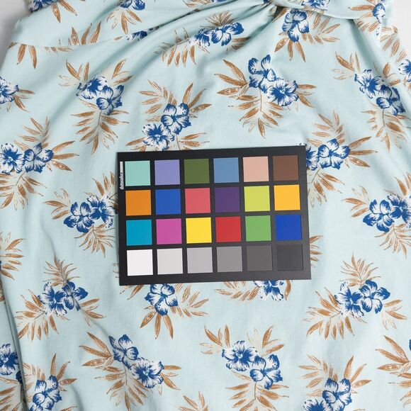 Lands End Cap Sleeve Twist Front Flare Dress Womens Medium Floral Aqua Blue - Picture 13 of 16